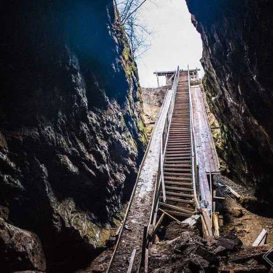 Kochubeivs'ka tunnel at Kryviy Rih Kirovograd region dungeon in Ukraine