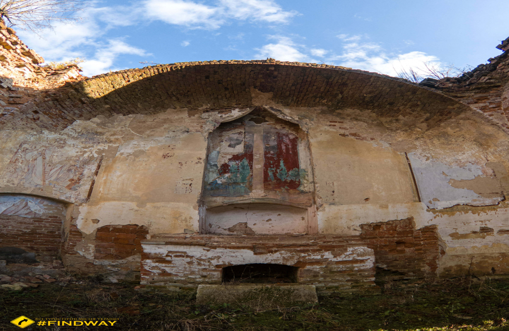 Ruins of Exaltation of Holy Cross Church, Obroshyne