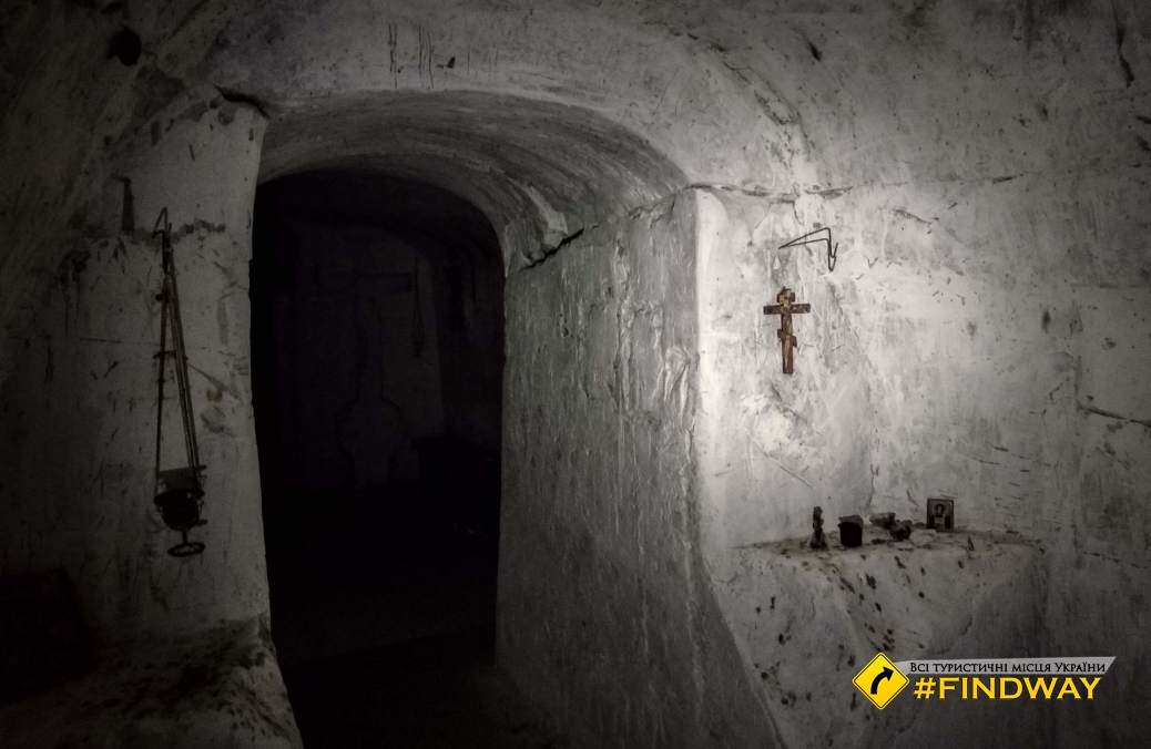 Abandoned Underground Monastery, Sketch of Arseniy Far Caves, Svyatogirsk