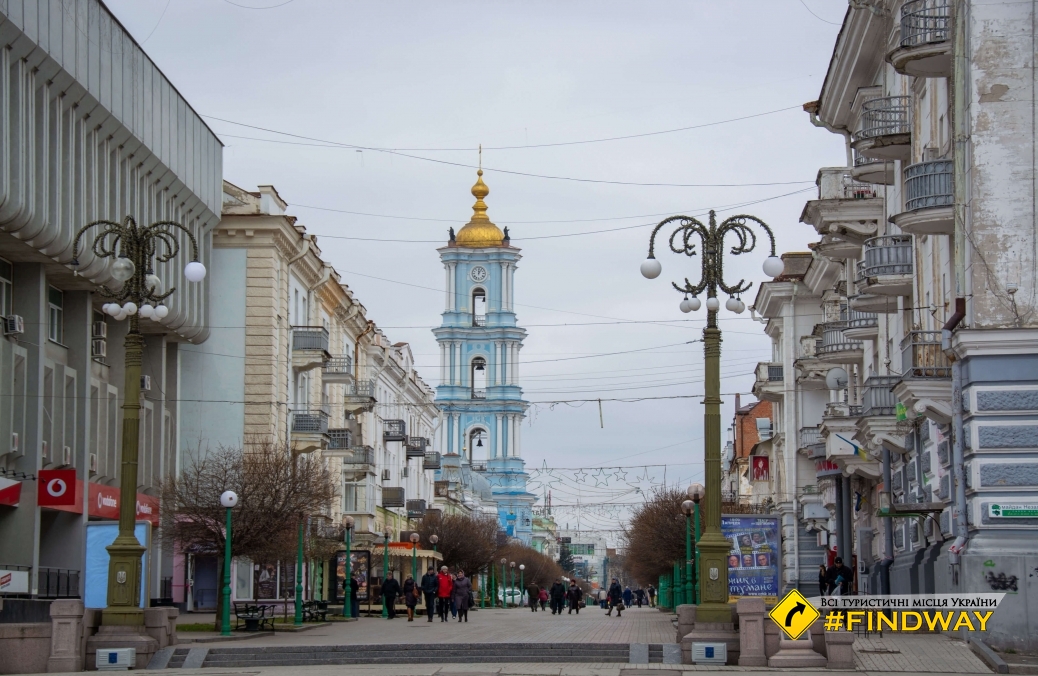 Independence Square and pedestrian street Soborna, Sumy