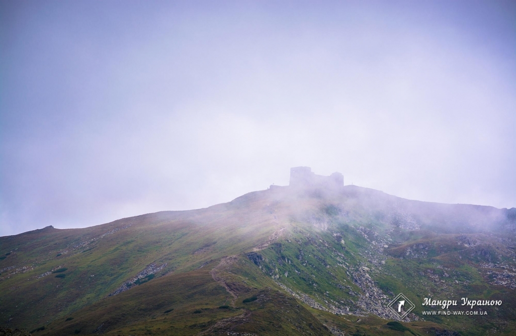 Abandoned observatory «White elephant», Carpathians Pip Ivan