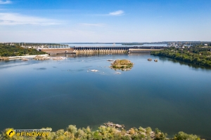 Dam of Dnipro hydroelectric power station, Zaporizhzhia