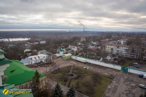 Observation deck of monastery bell tower, Chernihiv