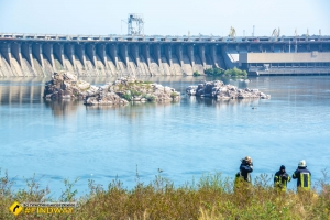 Дамба Днепровской ГЭС, Запорожье