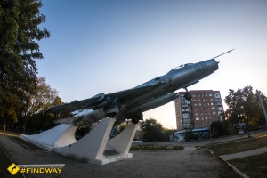 SU-7BM fighter-bomber monument , Krasnohrad