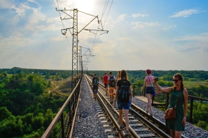 Залізничний міст з панорамним краєвидом, Кривий Ріг