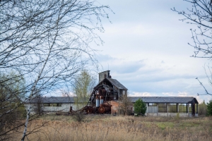 The abandoned village «Tovstiy Lys», Chornobyl Exclusion Zone