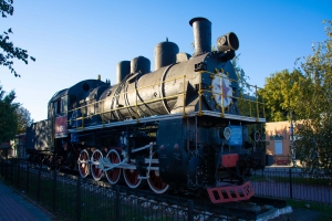 Steam locomotive monument, Znamenka