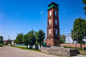 Fire tower, Slobozhanska Square, Zolochiv
