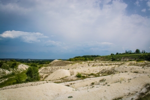 Abandoned chalk quarry, Kupiansk